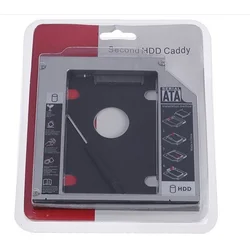 9.5mm 12.7mm Aluminum 2nd Second Hdd Caddy 9.5mm SATA 3.0 Optibay 2.5'' SSD DVD CD-ROM Enclosure Adapter Hard Disk Drive