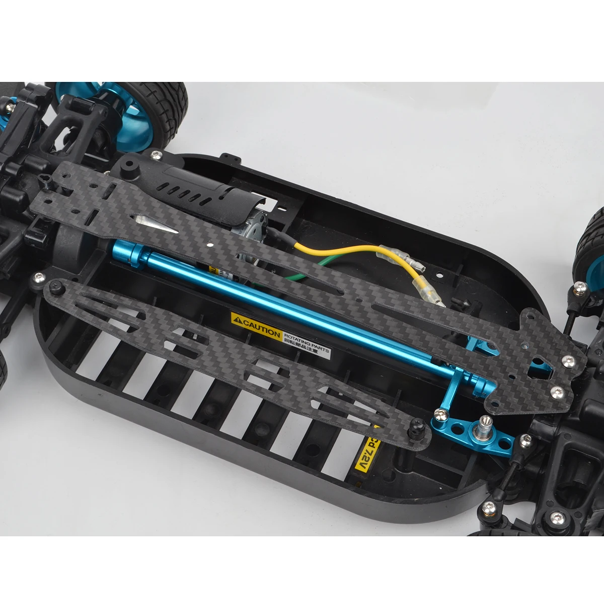 Koolstofvezel Shock Demper Verblijf Batterij Plaat Bovenste Dek voor Tamiya TT-01 TT01 1/10 RC Auto Accessoires Upgrade Onderdelen