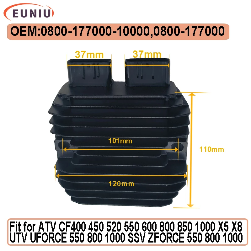 

Оригинальные детали для квадроциклов, регулятор высокого напряжения, выпрямитель для CF450CC 550CC 800CC 1000cc Zforce EPS, модель 0800-177000-10000 0800-17700