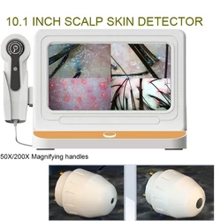 New HD Digital Skin Analyzer Professional Hair Scalp Detector Hair Follicle Oil Moisture Test Device 10inch