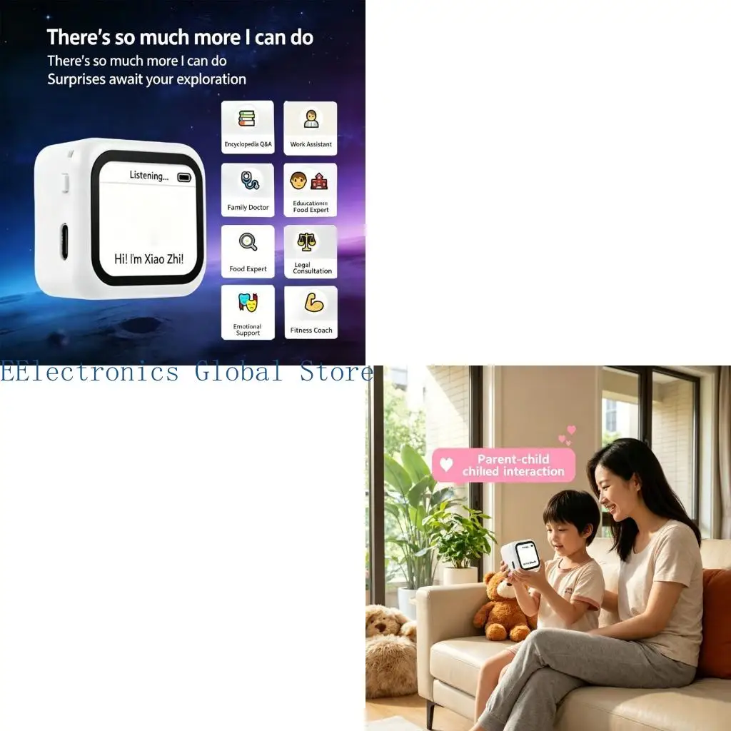 462B Rechargeable Voice Robot with Screen for Daily Desk Companion Use