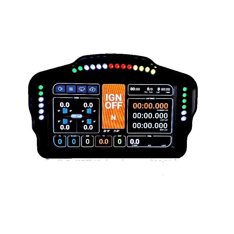 7-inch Dashboard Display Simulating A Racing Cockpit, Suitable for MOZA Simagic FANATEC Logitech G29 Accessories