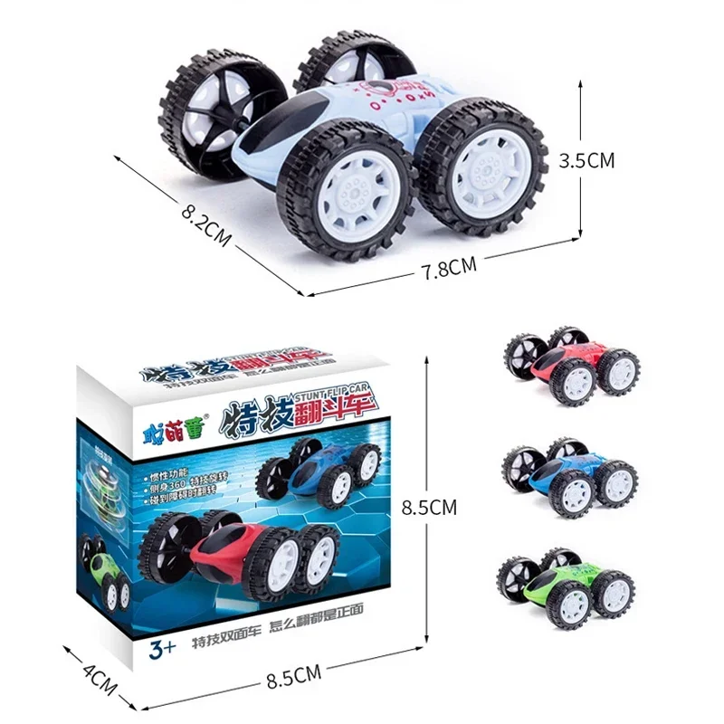 Inertia Model Car Resistance Rolling Off-road Vehicles Dumper Truck Kid Car Stunt Car Double-sided Tumbling Children's Stunt Toy