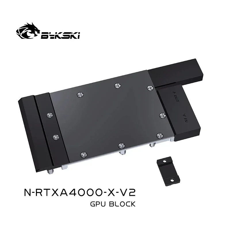 Bykski N-RTXA4000-X-V2 GPU Cooler for Leadtek RTX A4000 Metal VGA Water Block Refrigerador de água para placas de vídeo