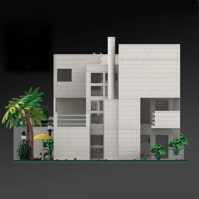 Moc blocos de construção vista rua modelo apartamentos famosos tijolos técnicos diy montagem brinquedos construção para crianças presentes do feriado