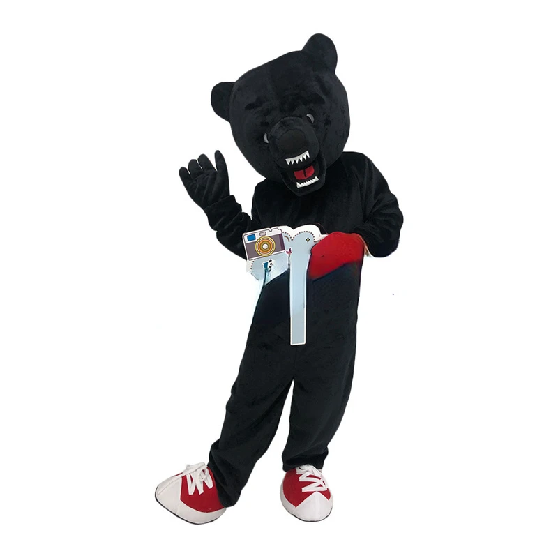 Black Bear Event Custom Furry Party Mascot Prop Costumes Stage Performance Costume Walking Puppet Animal Costume