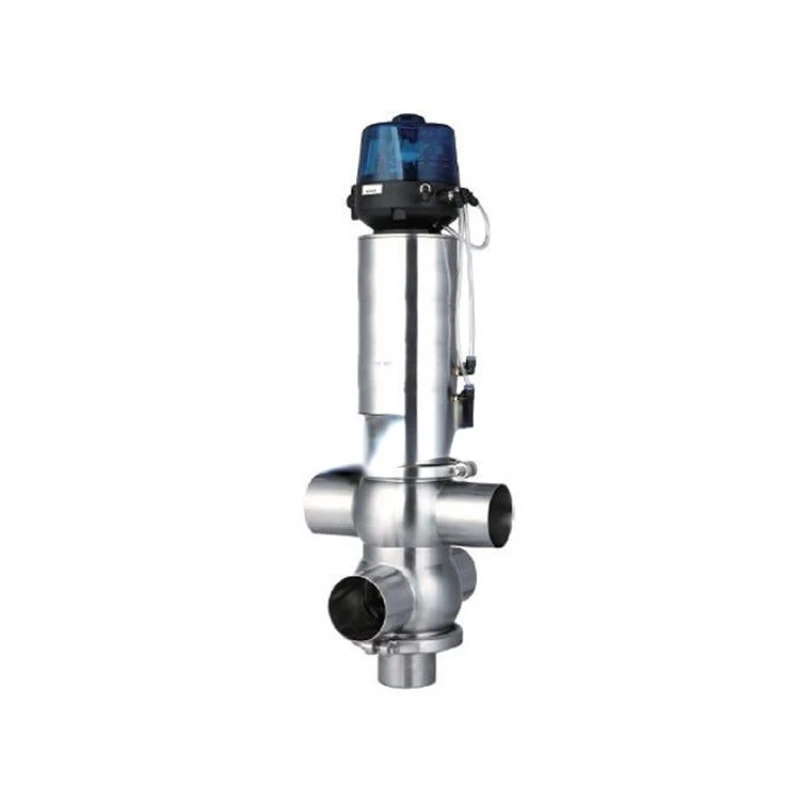 

Dairy brewry drink food grade liquid diversion valve, stainless steel sanitary mixproof valve