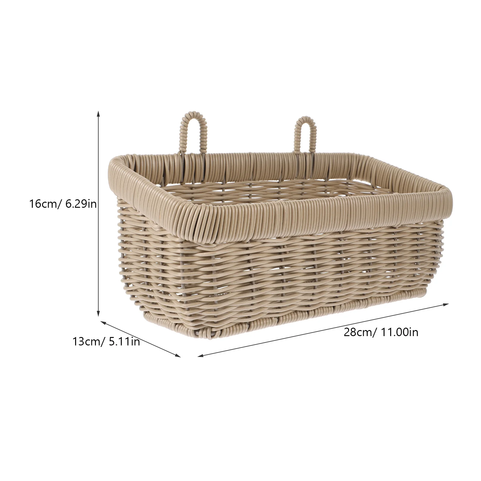 Woven Wall Basket For Kitchen Storage Ginger Garlic Organizer Hanging Vegetable Fruit Basket Small Sundries Holder