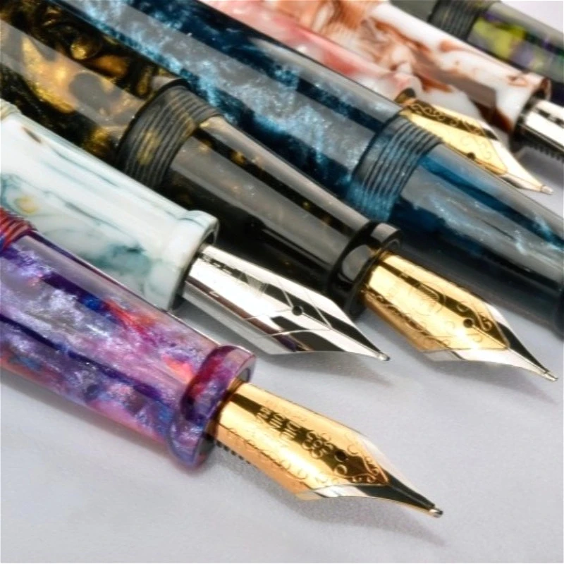 

PK ADMOK M800,Luxury Resin Pen Classic Business Signature Star Long Knife Stacked Pen Tip 3.0mm Collection Student Birthday Gift