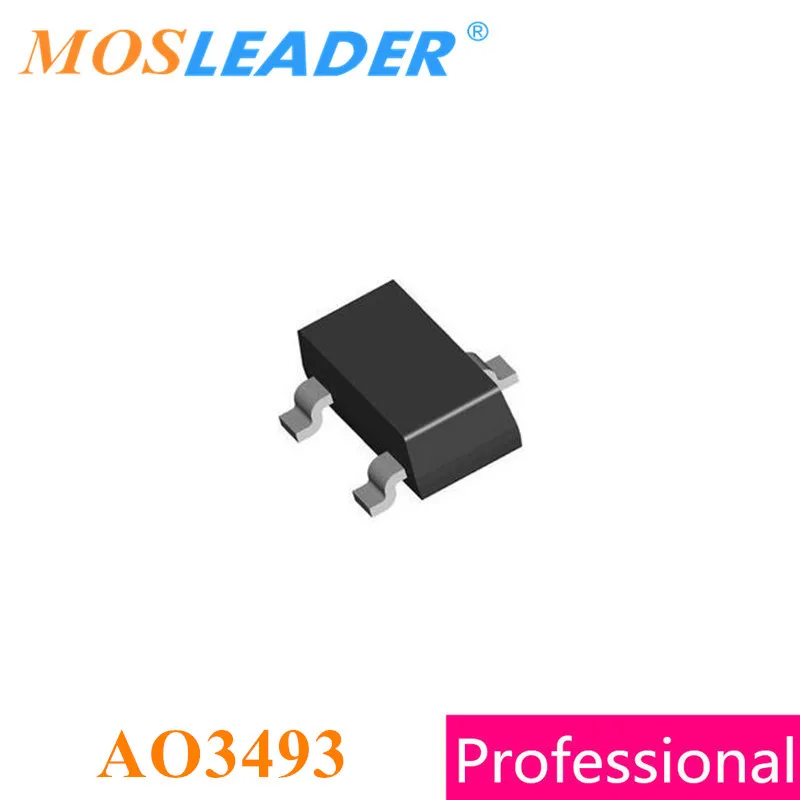 Mosleader AO3493 SOT23 3000PCS P-Channel 20V 3A 2.7A Made in China High quality
