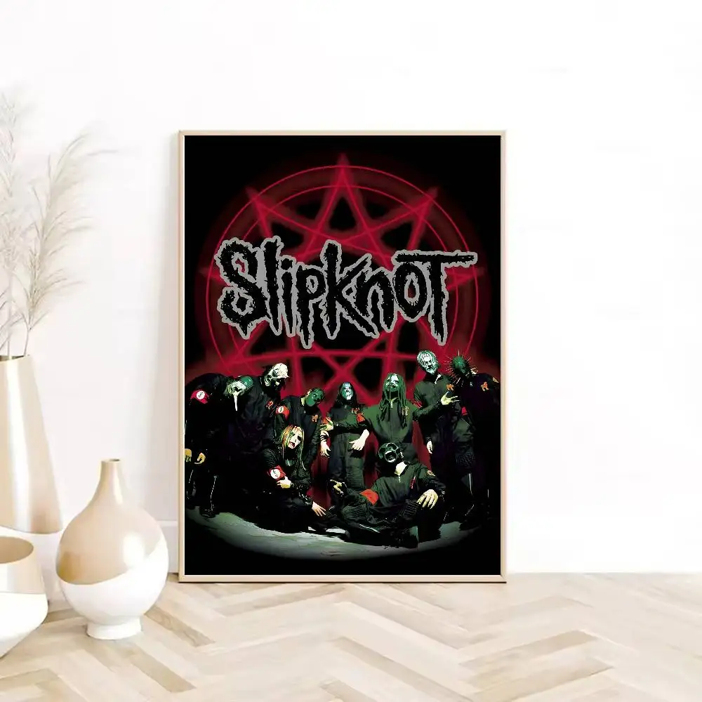 لعبة S-SlipKnotS B-Band شعار R-Retro ملصق HD لزجة جدار مقاوم للماء غرفة المعيشة المنزلي غرفة نوم النوم بار الديكور الجمالي #5