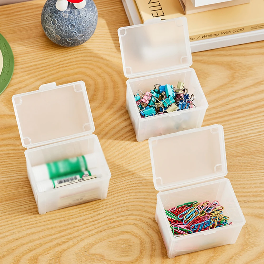 

2pcs Mini Boxes Clear Plastic Card Holders For Game Cards Tarot Card Case Small Storage Box Bead Container Organizer Parts