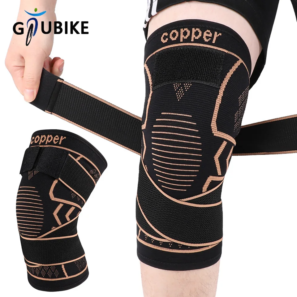 

GTUBIKE 1PC Copper Knee Braces with Strap for Knee Pain Women and Men,Joint Pain Relief, Knee Support for Running, Weightlifting