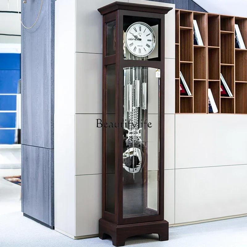 Z.European floor clock living room modern simple American mechanical light luxury floor clock