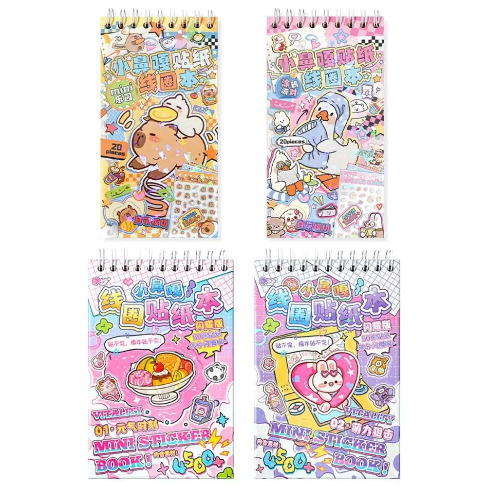 20/50 Arkuszy Mini Naklejki do Oprawy Spiralnej Materiał do Książek Spiralnych Wyrabiane w Wykrojniku DIY Dekoracyjne Naklejki na Telefon Paznokcie