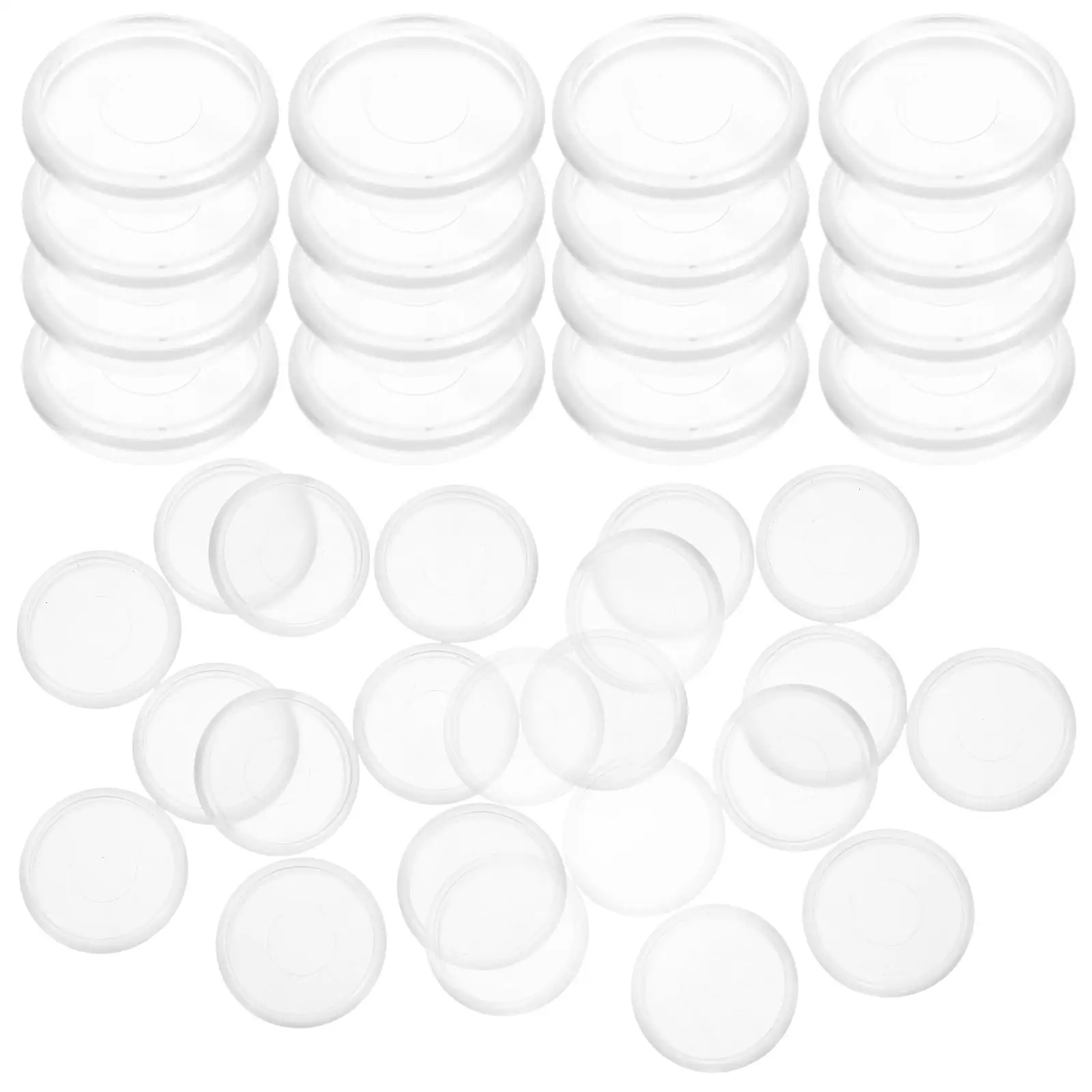 44 Pcs Hole Notepad Binding Buckle Scrapbooking Loose Leaf Binder Discs White Office