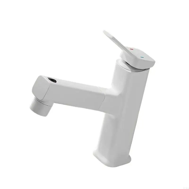   Brass Basin Mixer Tap Single Handle Hot and Cold Water Mixer Tap Pulls out Faucet