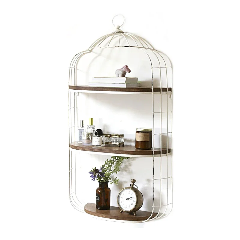 Retro Country Decorative Wall Hangings Small Shelf Storage Rack Storage Rack