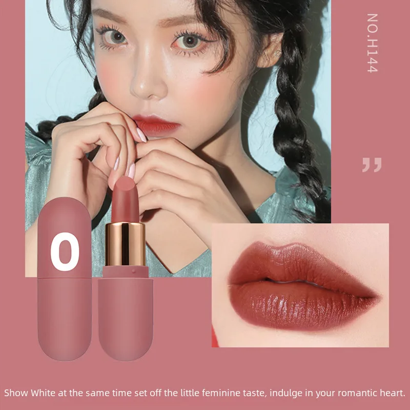 Hengfang-520Mini Capsule Lipstick Kit, impermeável, sem mancha no copo, não é fácil de desvaneça