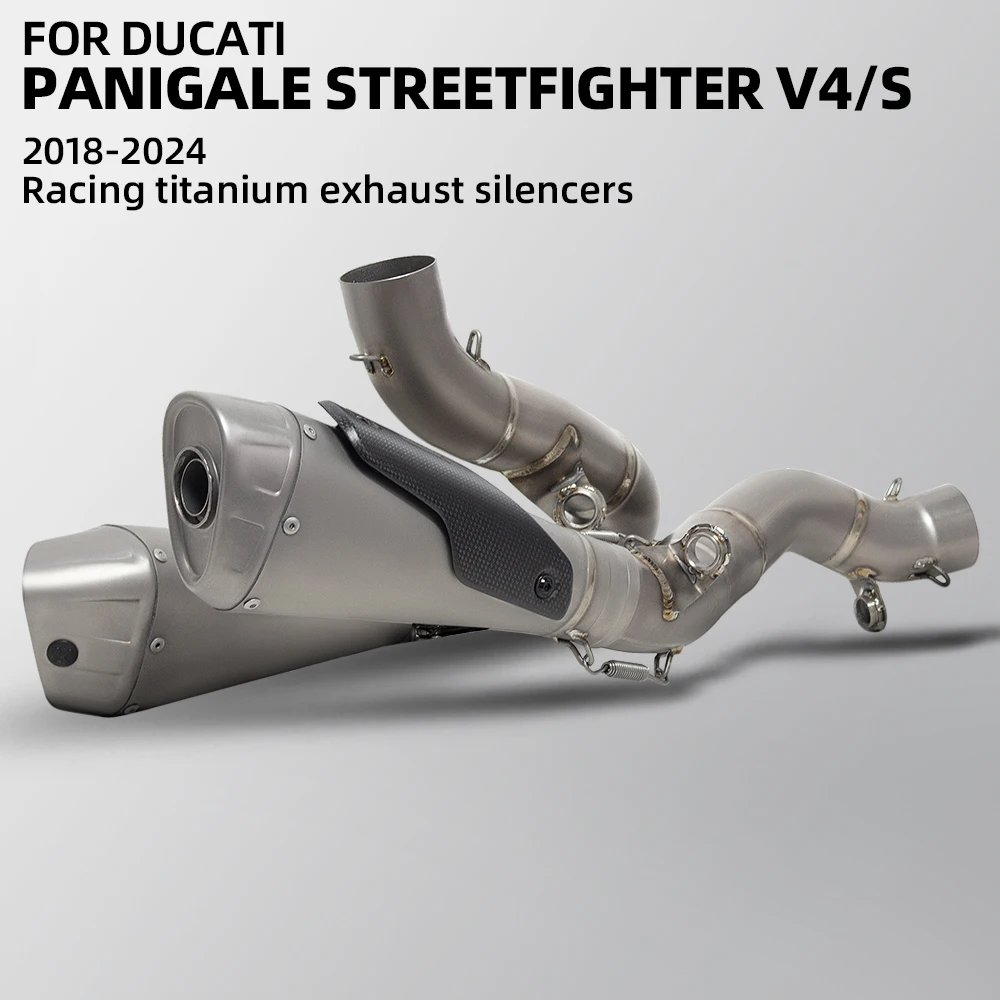 

Panigale V4S Exhaust Slip on Line For Ducati V4R/S Streetfighter V4 2018-2024 Motorcycle Exhausts Muffler Super Sport Racing Kit