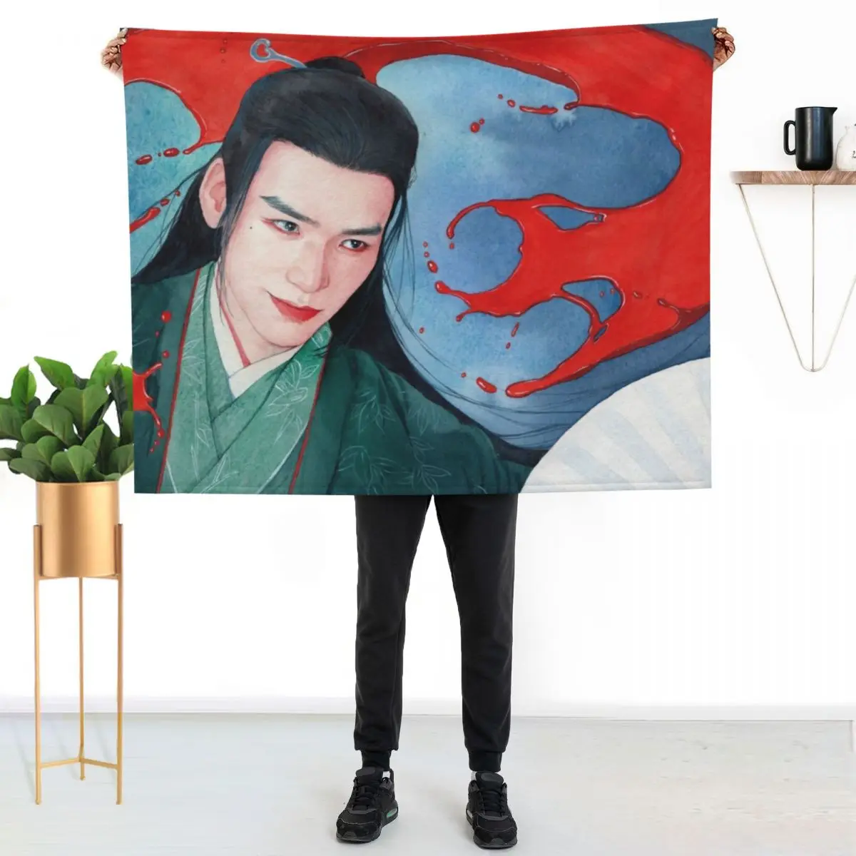 ??ˉ/Madness Word of Honor Wen Kexing ?±±?23??¤ ??¨?-?è?? ?????2??? ?????￠è?? é????? Throw Blanket cosplay anime Hairy Blankets