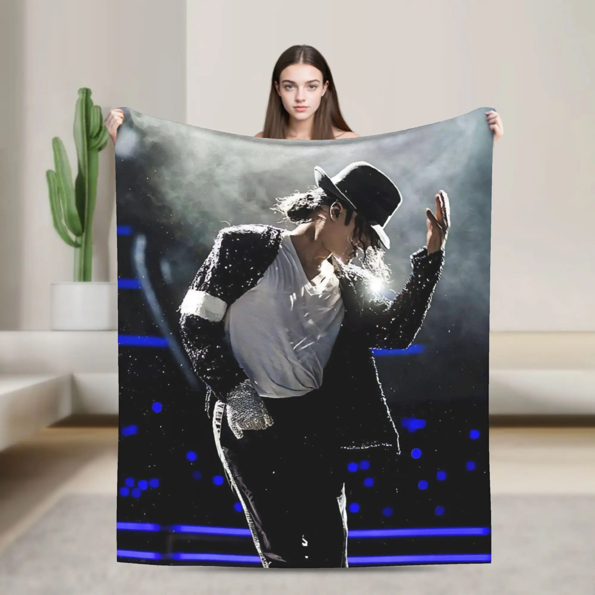 Singer Michael Jacksons MJ Tour 2026 Merch Blanket Super Soft Warm  Throw Blankets for Sofa 50x60 Inches Multi-size Bedspread