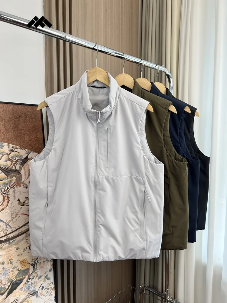 

Высококачественный мужской повседневный ветрозащитный водостойкий хлопковый жилет на осень-зиму Faion Urban Sle на молнии с подставкой