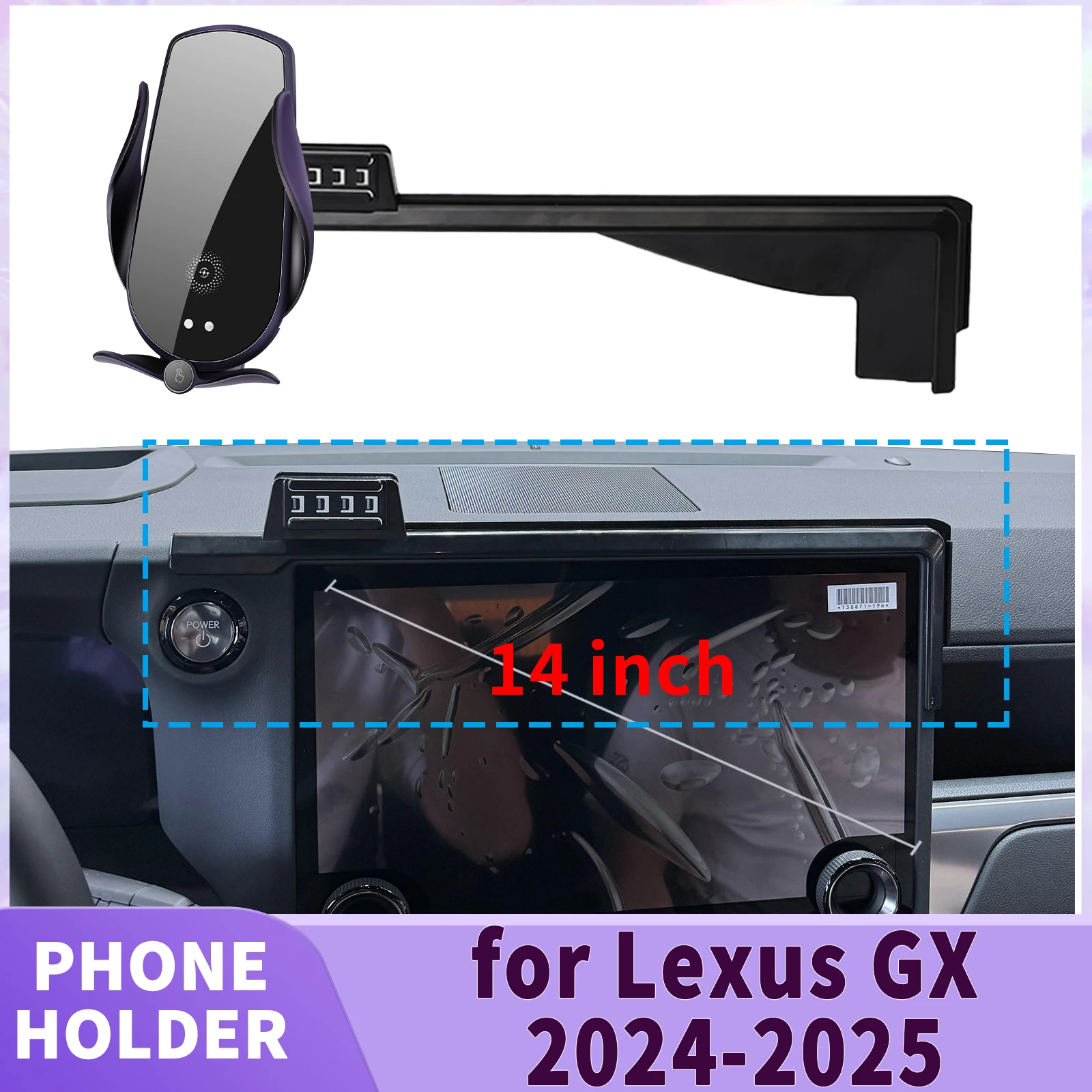 

fit for Lexus GX 2024 2025 550 550h GX550 Screen Base Phone Holder Mount ​​ Secure Clip Car​​ accessoires