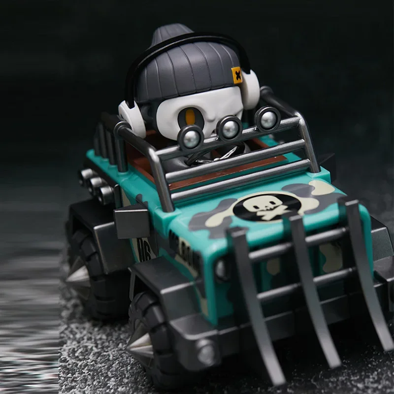 Boîte aveugle originale de la série MR.BONE JUNIOR, modèle de figurines entourant les véhicules JR, Mech oscillant, Collection de jeu tendance, ornement