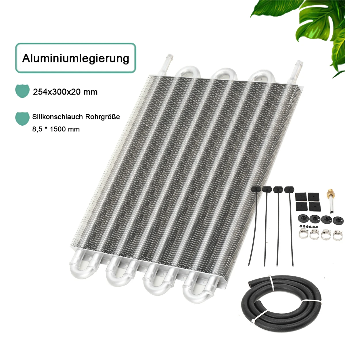8-reihiger Ölkühler für Fernübertragung, Automobil-Klimaanlage, Rohrstil, Kondensator, Auspuffrohr, Kühler-Konverter-Set – Detail 5