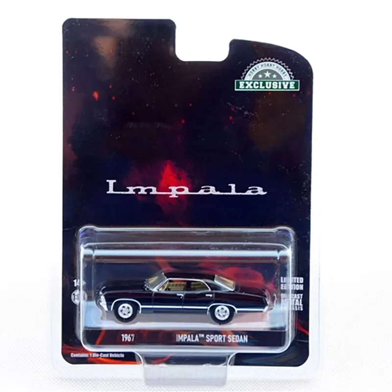 Odlew w skali 1:64 1967 Impala sportowe aluminiowy Model samochodu mięśniowe klasyki zabawki dla dorosłych kolekcja pamiątek prezenty statyczne
