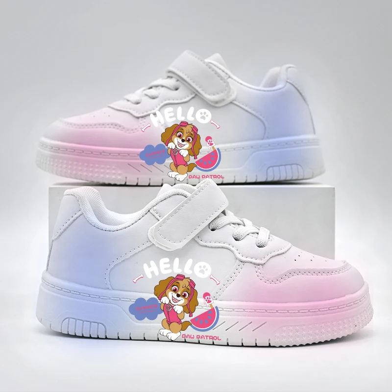 Children's White Shoes Spring and Autumn Kid's Sports Shoes Anti slip Lightweight Boys Board Shoes Soft Sole Baby Casual Shoes