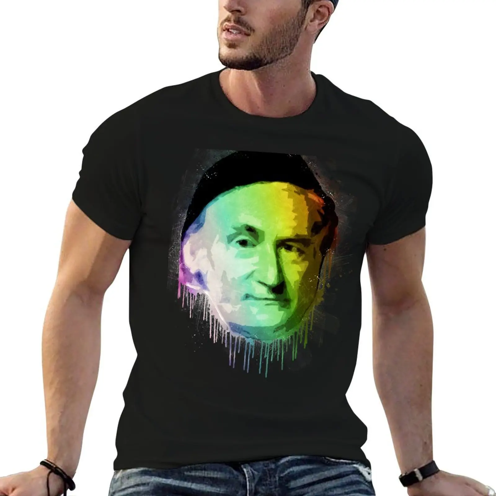 

designer shirt cotton high t Urban Rainbow T-Shirt Friedrich man Gauss Painting t Grunge Spectrum quality shirts Carl