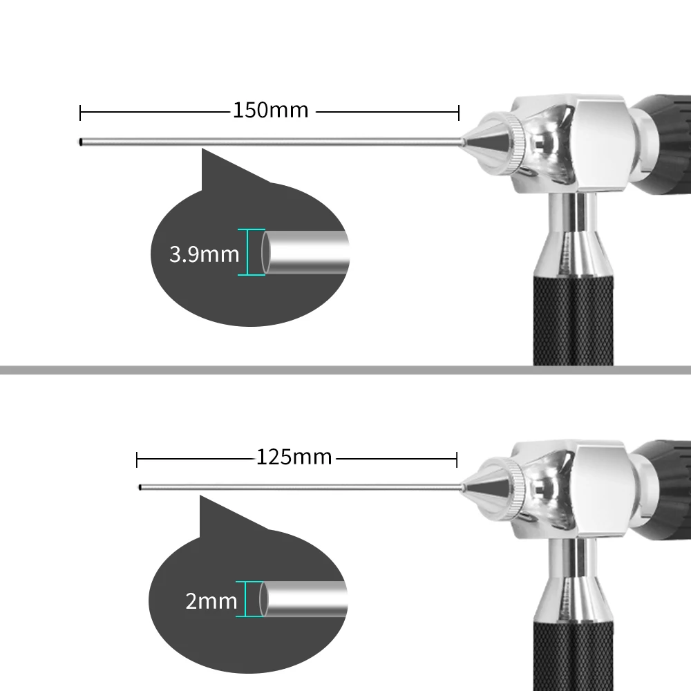 WDLUCKY Smart Ear Cleaner Endoscope 4LED 2mm USB Ear Otoscope Earwax Remover Picker with 2 Ear EnT Scoops Support PC