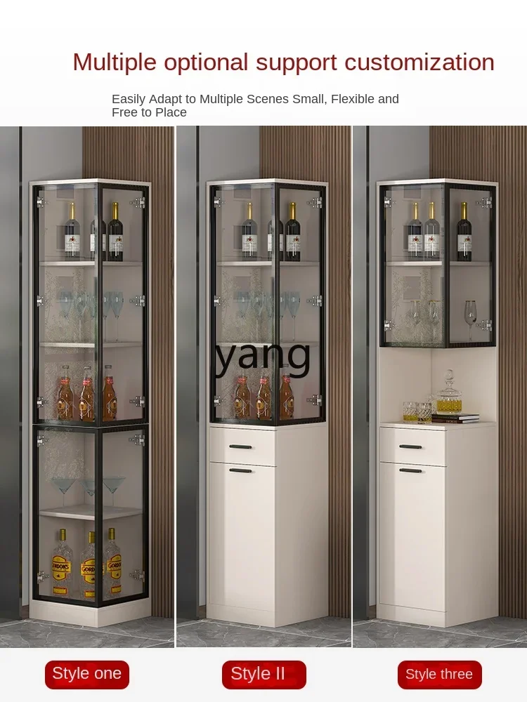 CX living room sofa side cabinet high glass door wine cabinet dining side cabinet