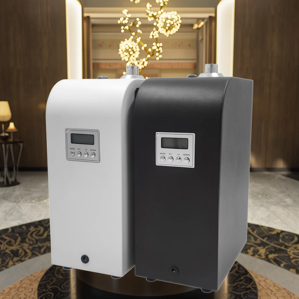 Commercial 2000 CBM Aroma Oil Diffusion Machine 500ml Capacity HVAC System Connection Mechanical Humidity for Hotels Households