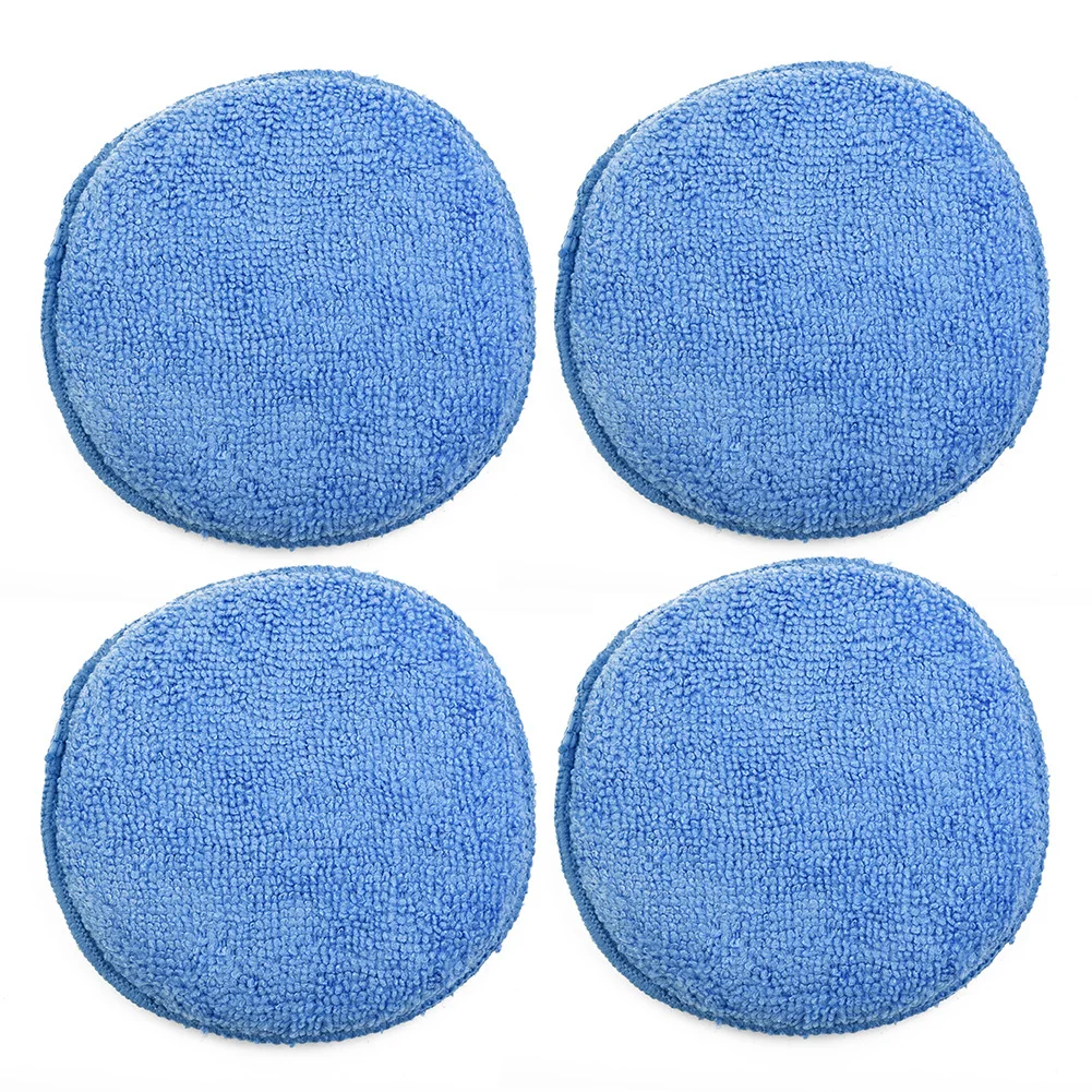 Applicator Pad Sponge Waxing Portable Removing Wax Clean Tool Car Applicator Foam Microfiber Pad Polish Reusable