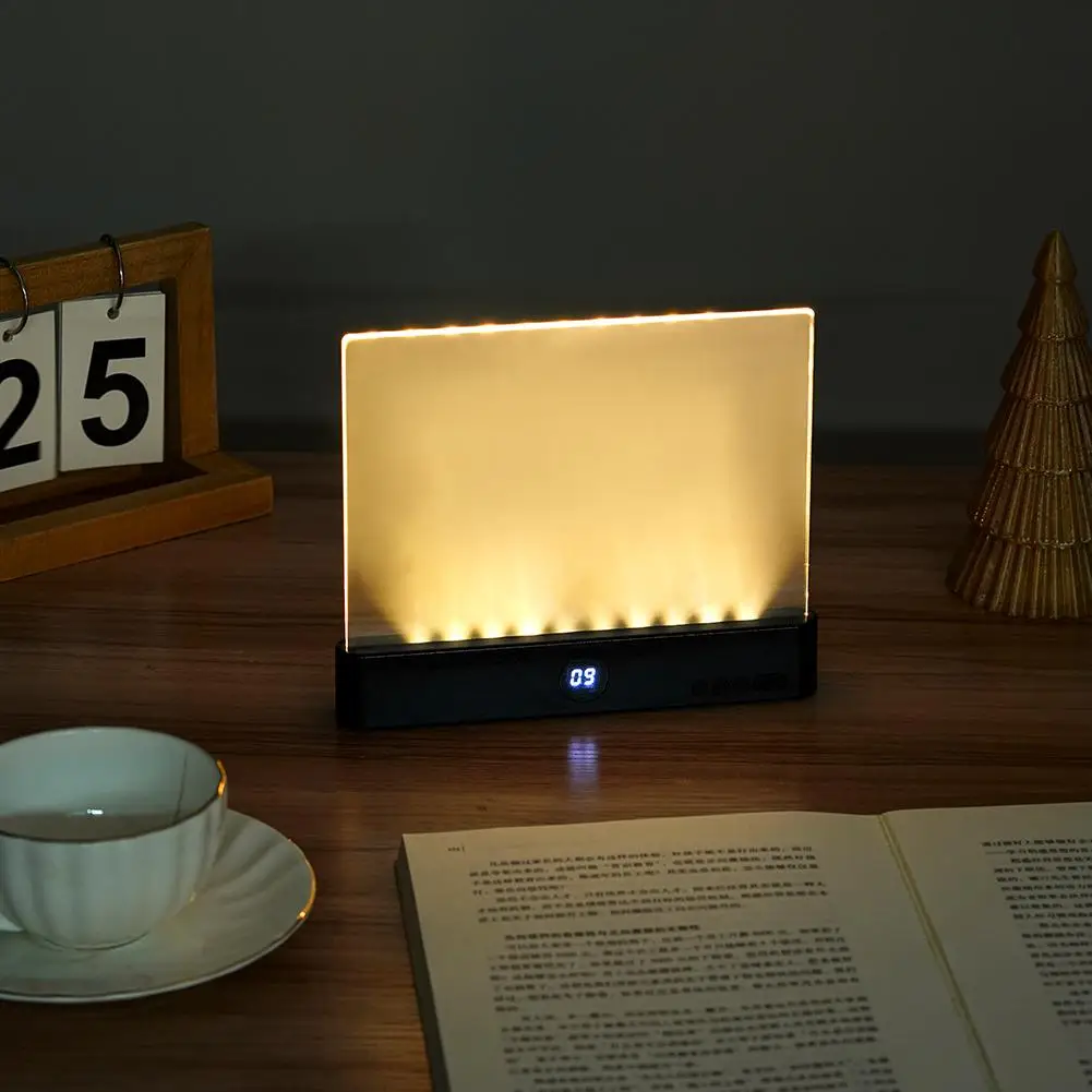 LED Panel Reading Light Rechargeable Adjustable Brightnessnight Book Light Portable USB Night Light For Students Dorm Bedroom