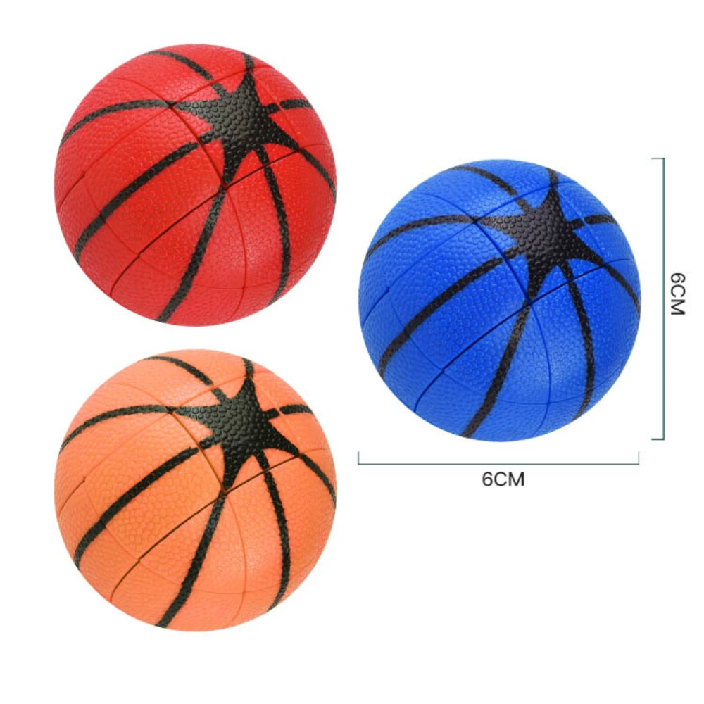 

FanXin Puzzle 3x3 Magic Cube Ball Basketball Plastic Toys Game Personalized Basketballer 's Gift Educational Twist Wisdom Puzzle