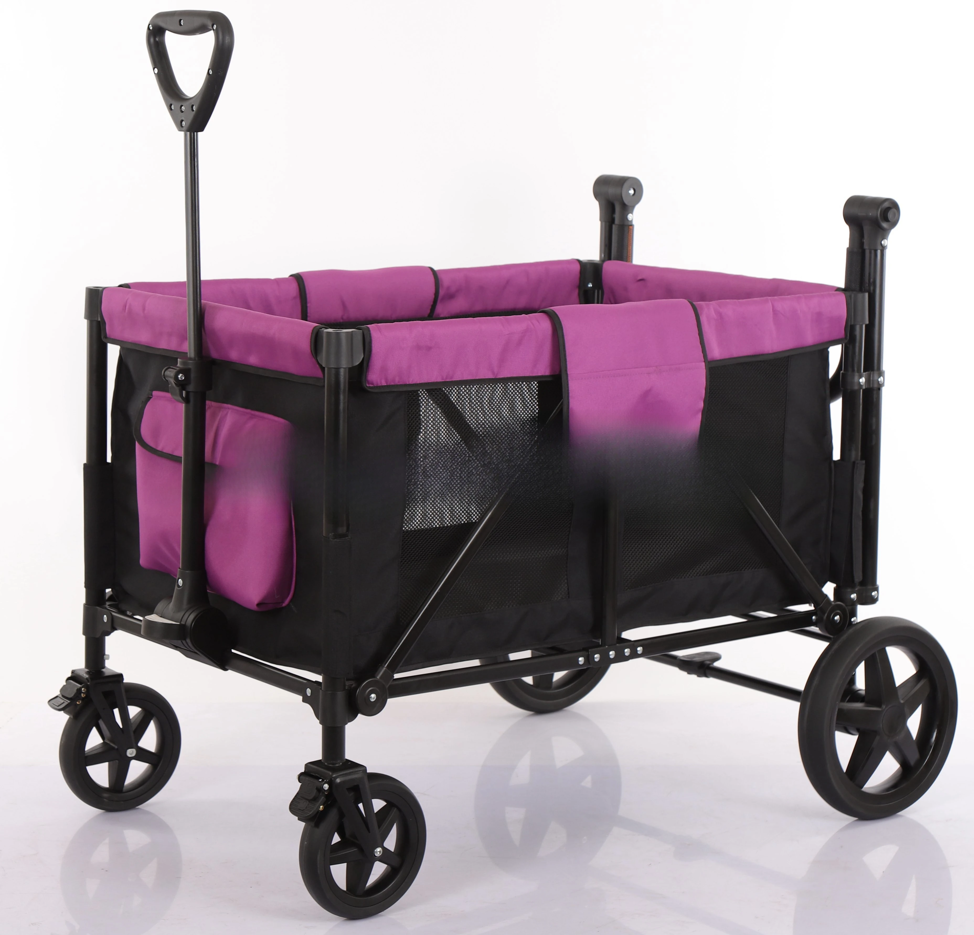 4 Four Seater Trolleys Carts Foldable Kids Stroller Wagon Portable Folding Baby Waggon Stroller