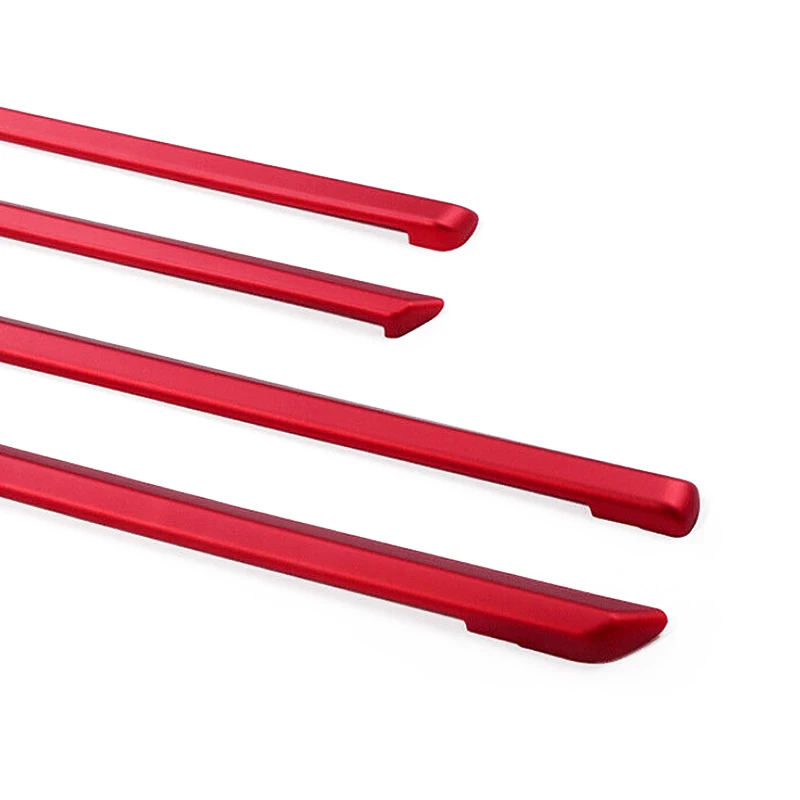 CITALL 4pcs Red Interior Door Molding Strip Trim Cover Fit For BMW 3 Series F30 F31 2013 2014 2015 2016 2017 2018