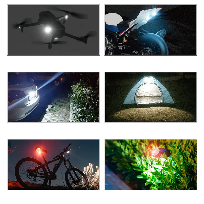 Donwof Car Strobe Light M3 Motorcycle Flash Led Anti-collision Warning Lamp Waterproof Wireless Remote Control For Car Bike