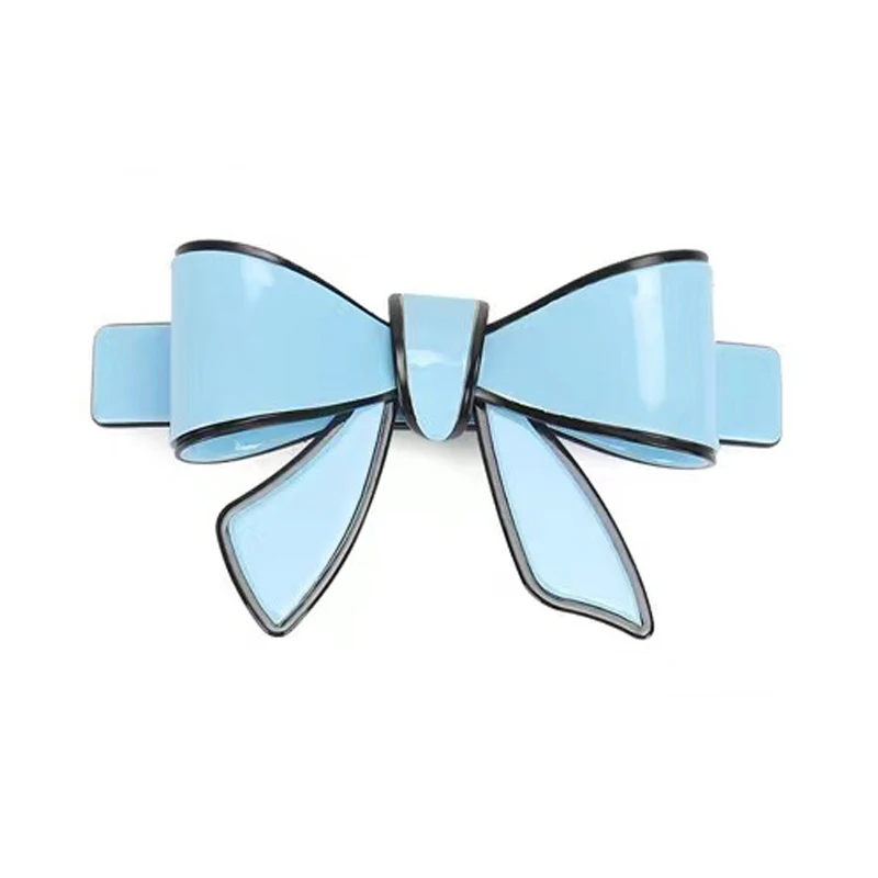 Bow French Hair Barrettes Acrylic  Hair Jewelry Crab Clip Women Hairpins Bowknot Acetate Butterfly Accessary Clamp For Girl