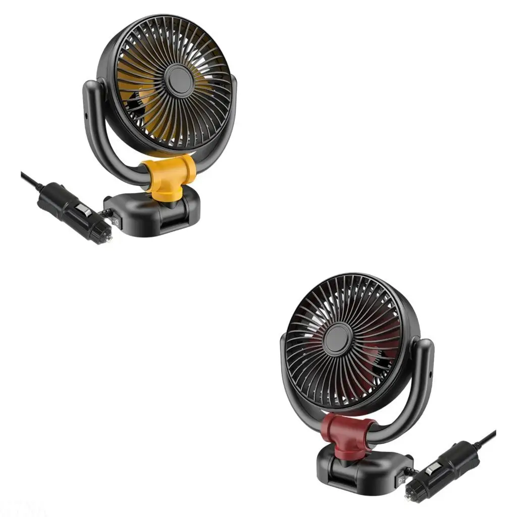 G7NA Small Car Fan 12V/24V Fast Speed Cooling With Adhesive Base Mounting Low Sound Operation For Car Vehicle
