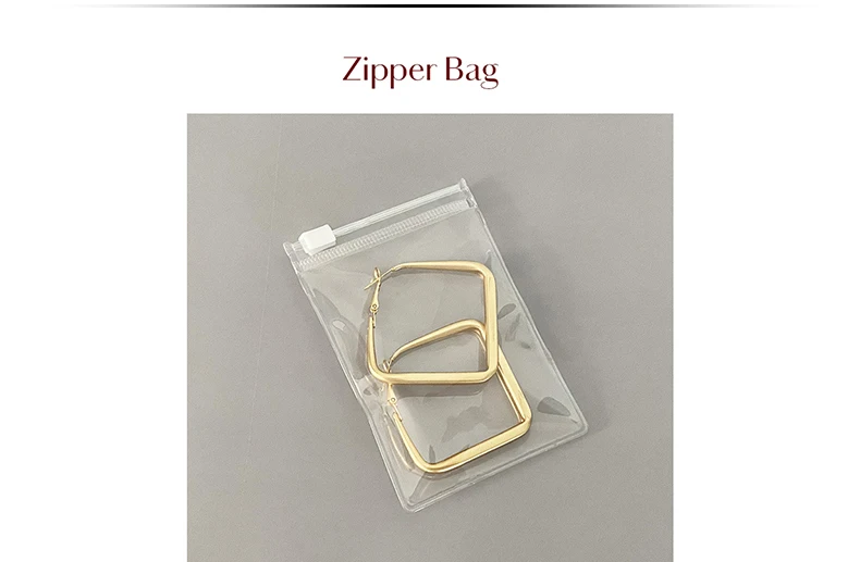 10/20PCS Transparent Plastic Pouches PVC Zipper Bag For Jewelry Bracelet Necklace Earrings Gift Storage Small Business Packages