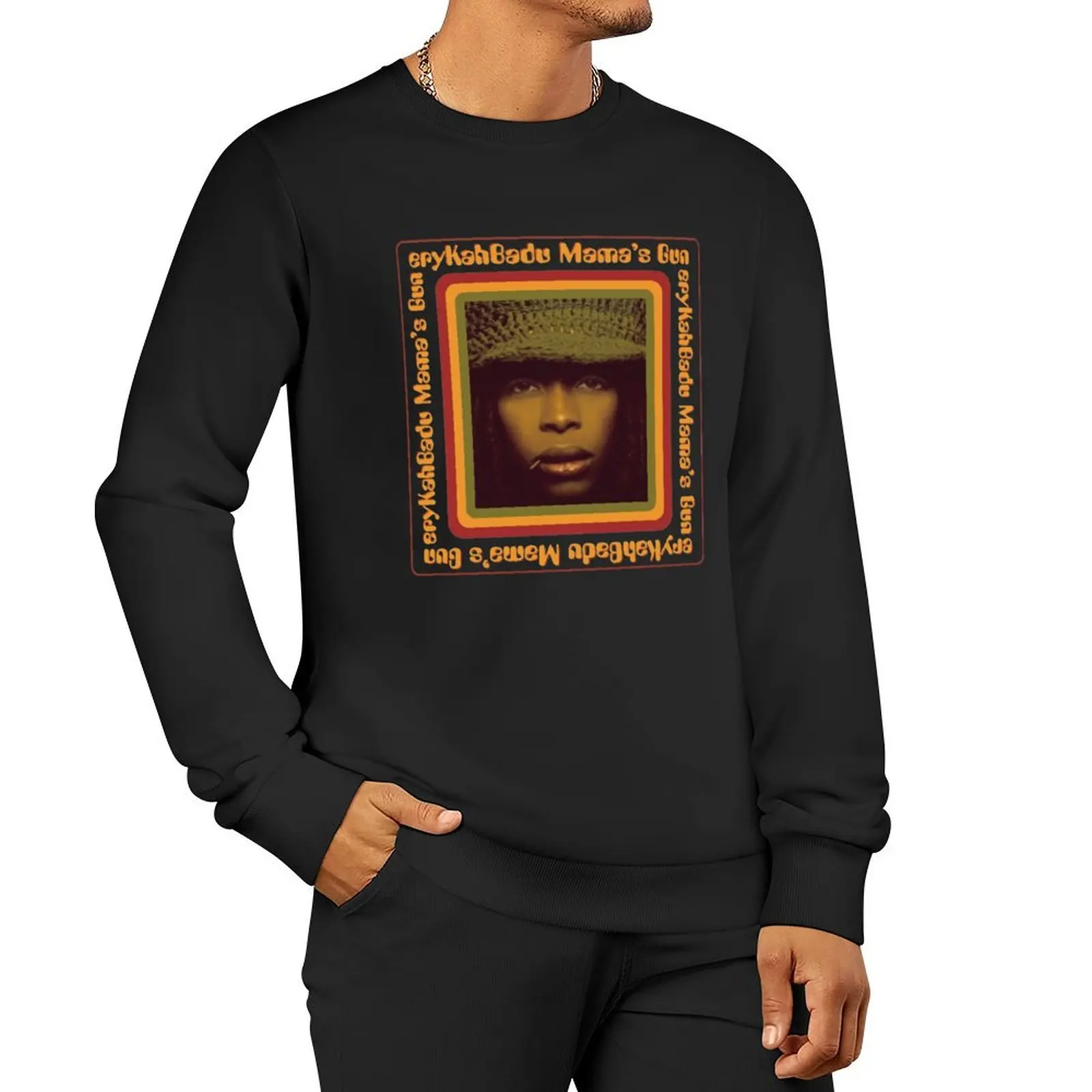 

Erykah Badu Mama's Gun Sweatshirt blouse male clothes hooded sweatshirt for men