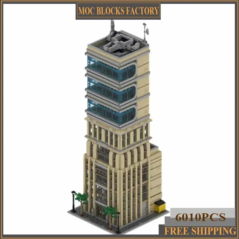 Hero Movie Model Moc Building Bricks Modern No. 4 Skyscraper Technology Modular Blocks Gifts Christmas Toys DIY Sets Assembly