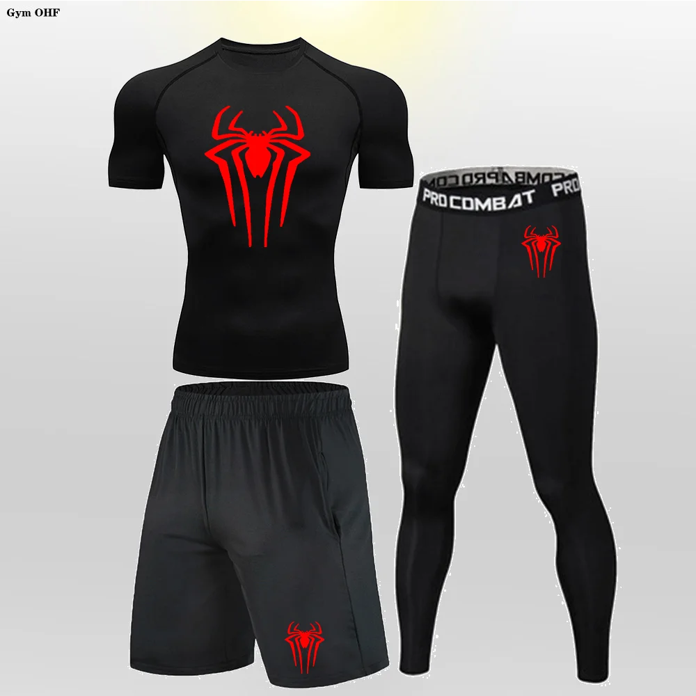 2099 chándal para hombre, conjunto de compresión, ropa deportiva de entrenamiento, ropa de gimnasio, mallas de cintura ajustada, trajes deportivos