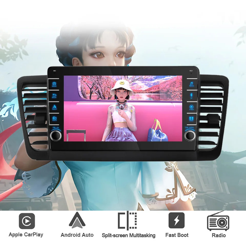 8G+128G Car Radio GPS Navi Monitor For Subaru Outback Legacy 2003 - 2009 Autoradio Tape recorder DVD Cassette Carplay Auto