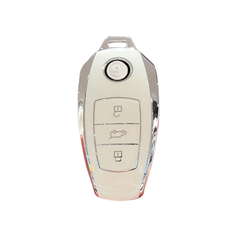 

TPU Smart Key Fob Cover for Volkswagen New Touareg - Durable Protective Case with Keychain